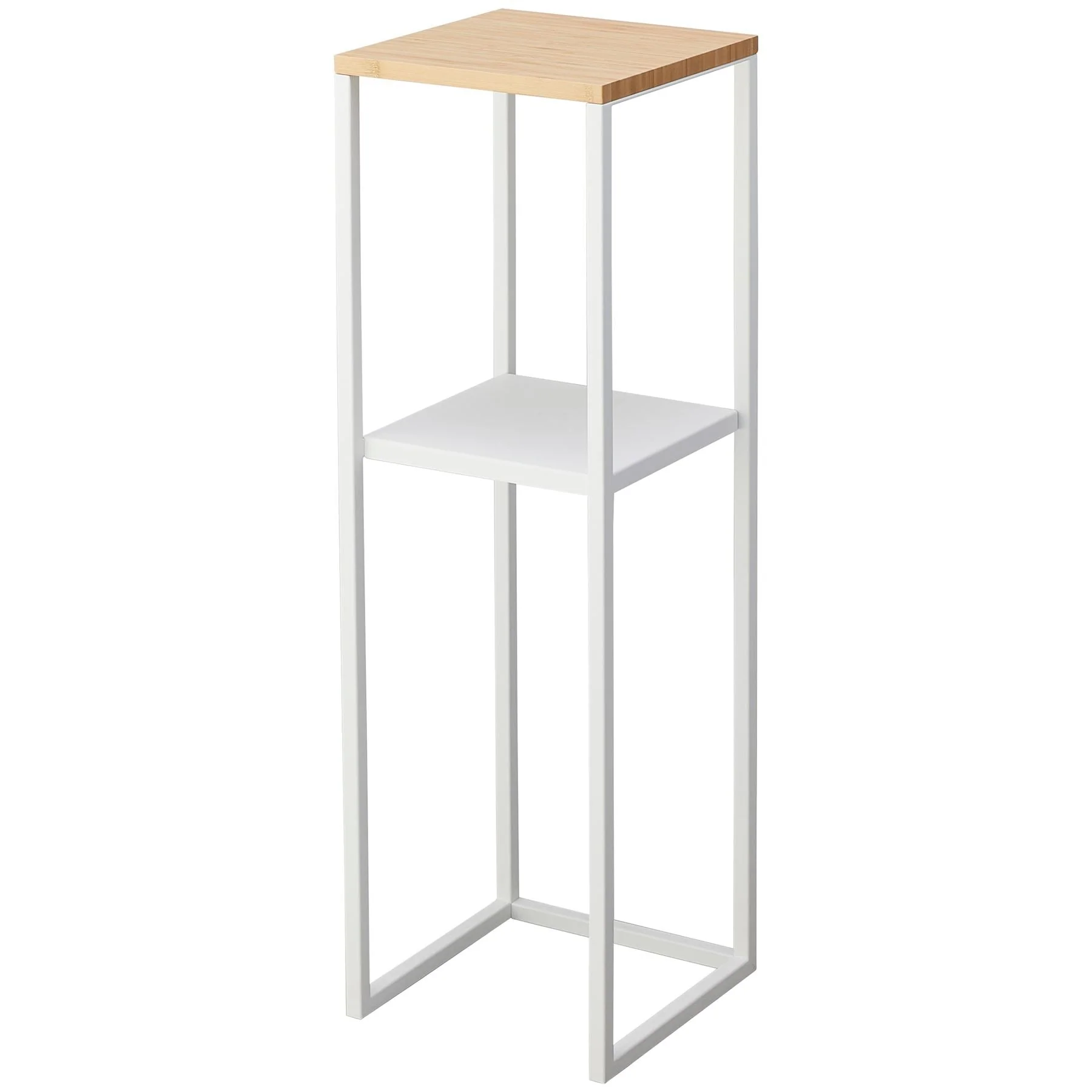 2 Tier Slimline Storage Unit with Wooden Top - Image 6