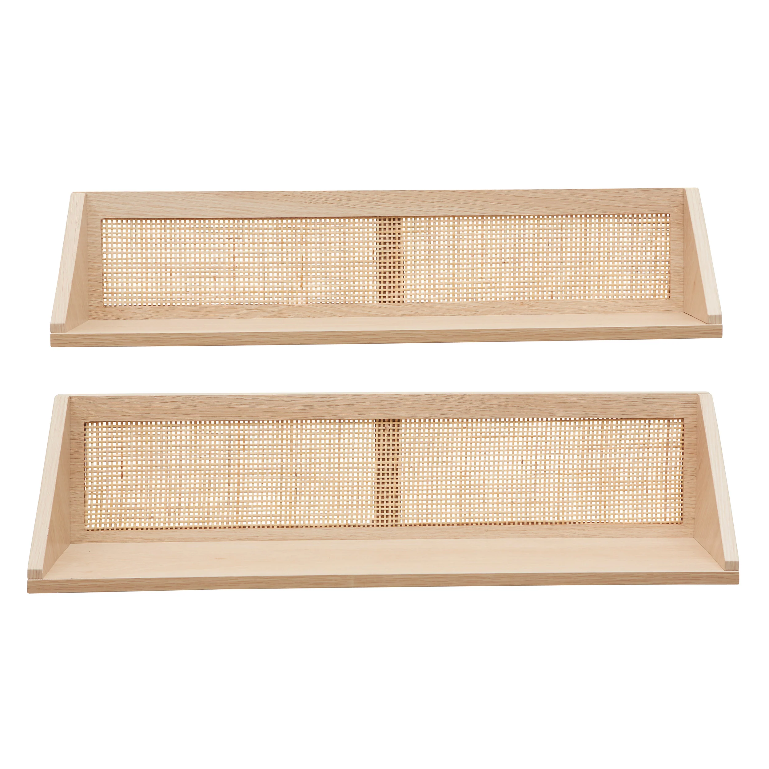 2 X Rattan Shelves - Image 5