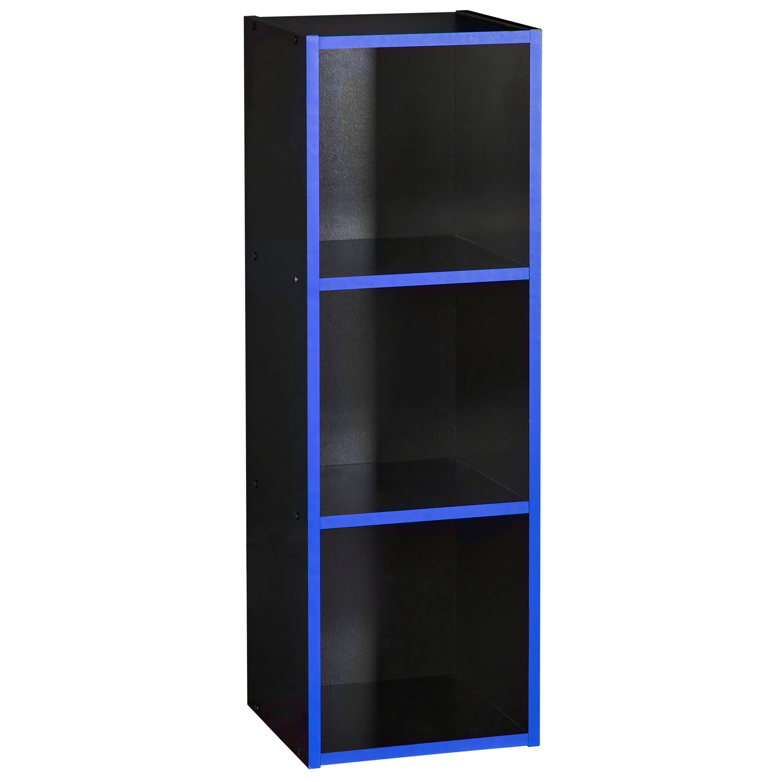 3 Cube Storage Unit Black And Blue - Image 4