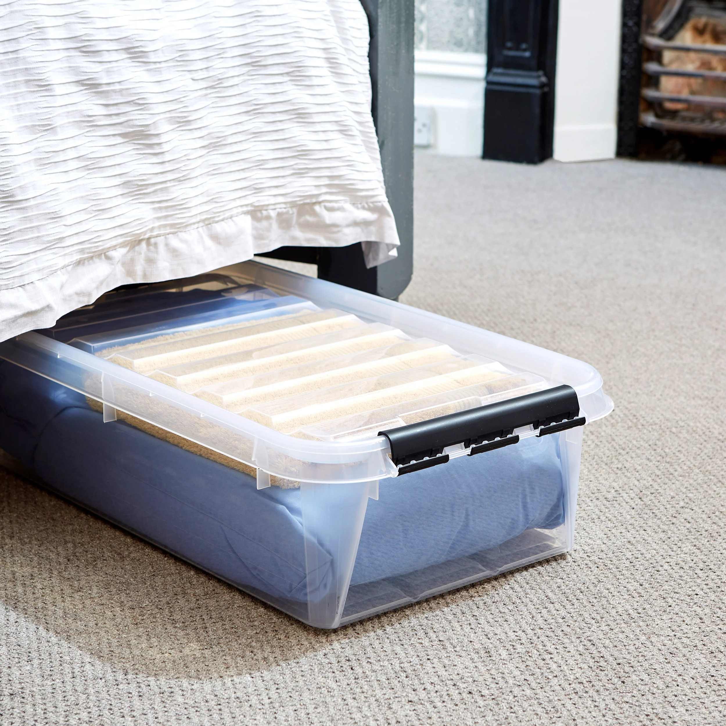 3 X Plastic Underbed Storage Box - Image 4