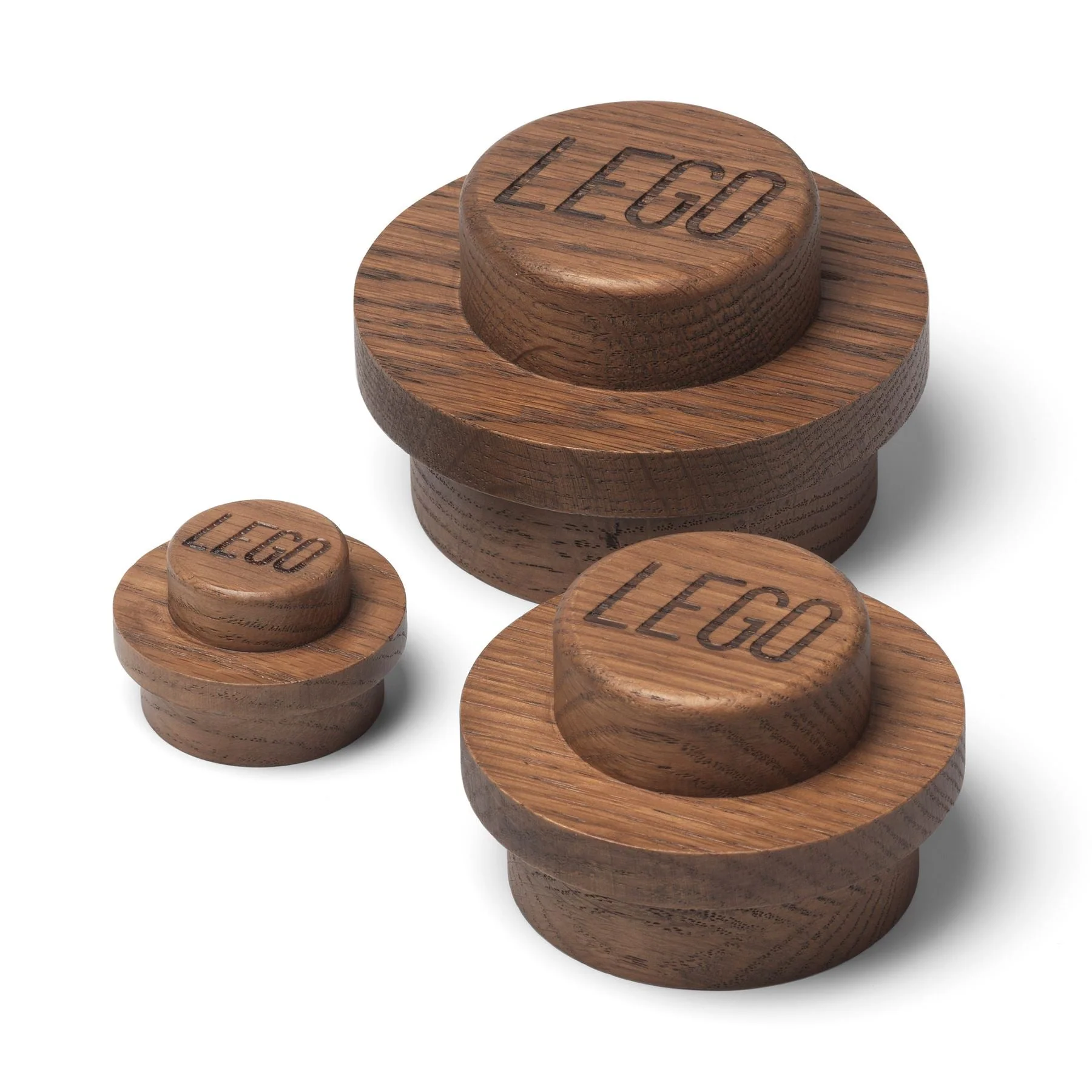 3 x Wall Mounted Wooden LEGO Hooks - Image 2