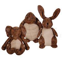 Aged Faux Leather Animal Door Stop - Image 2