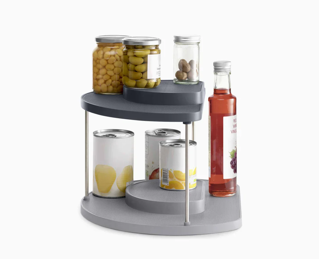 Cupboardstore 2 Tier Rotating Organiser - Image 3