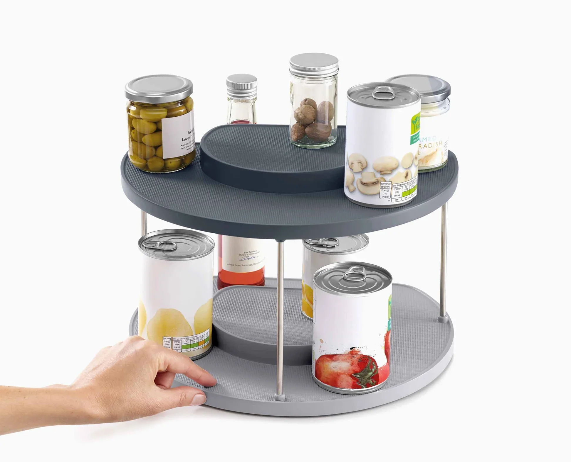 Cupboardstore 2 Tier Rotating Organiser - Image 4