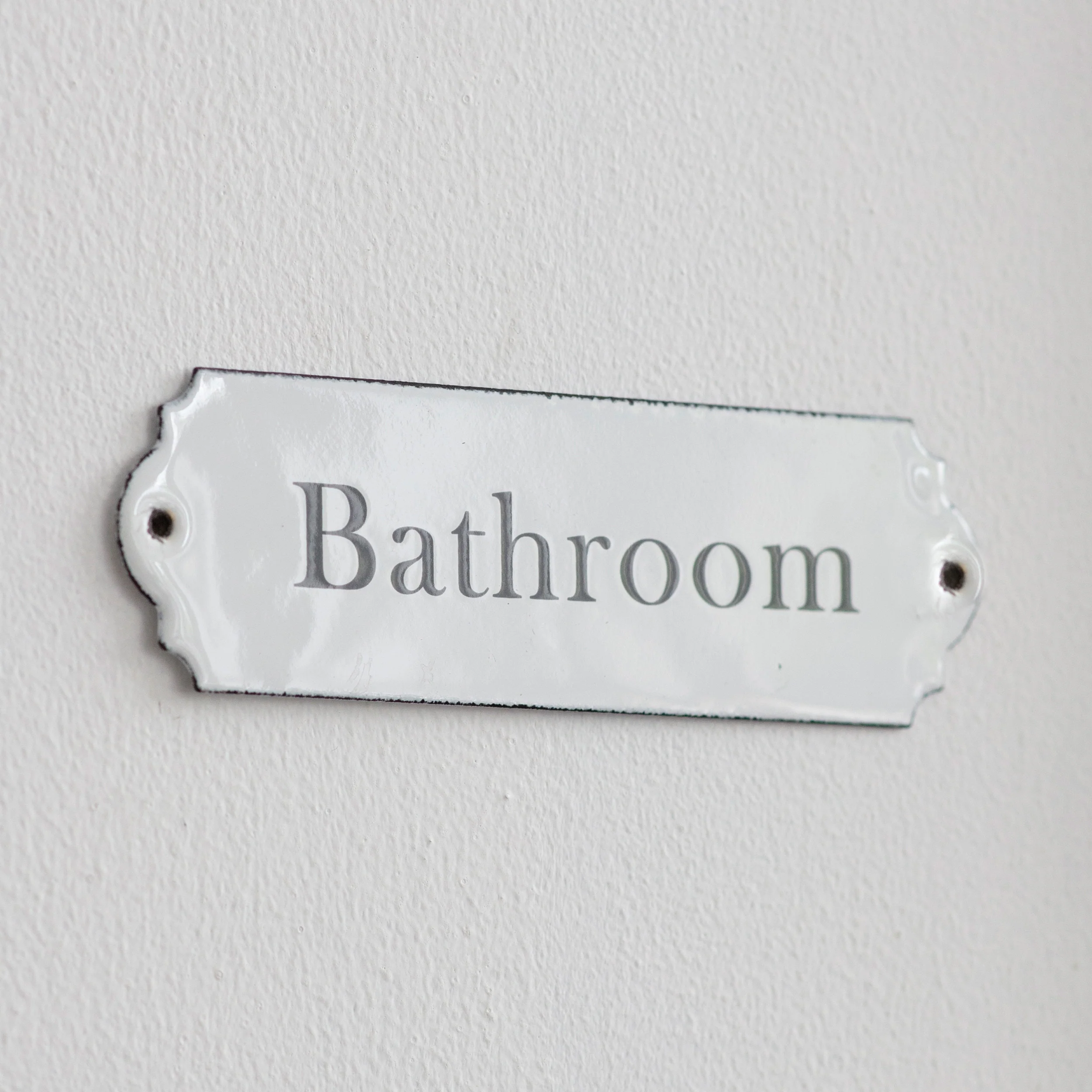 Enamel Bathroom Sign