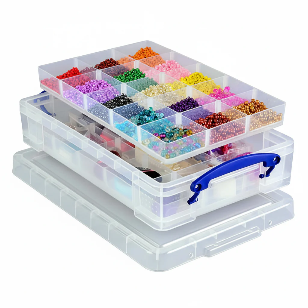 Hobby Storage Box - 4 Ltr Really Useful Box with Trays - Image 2
