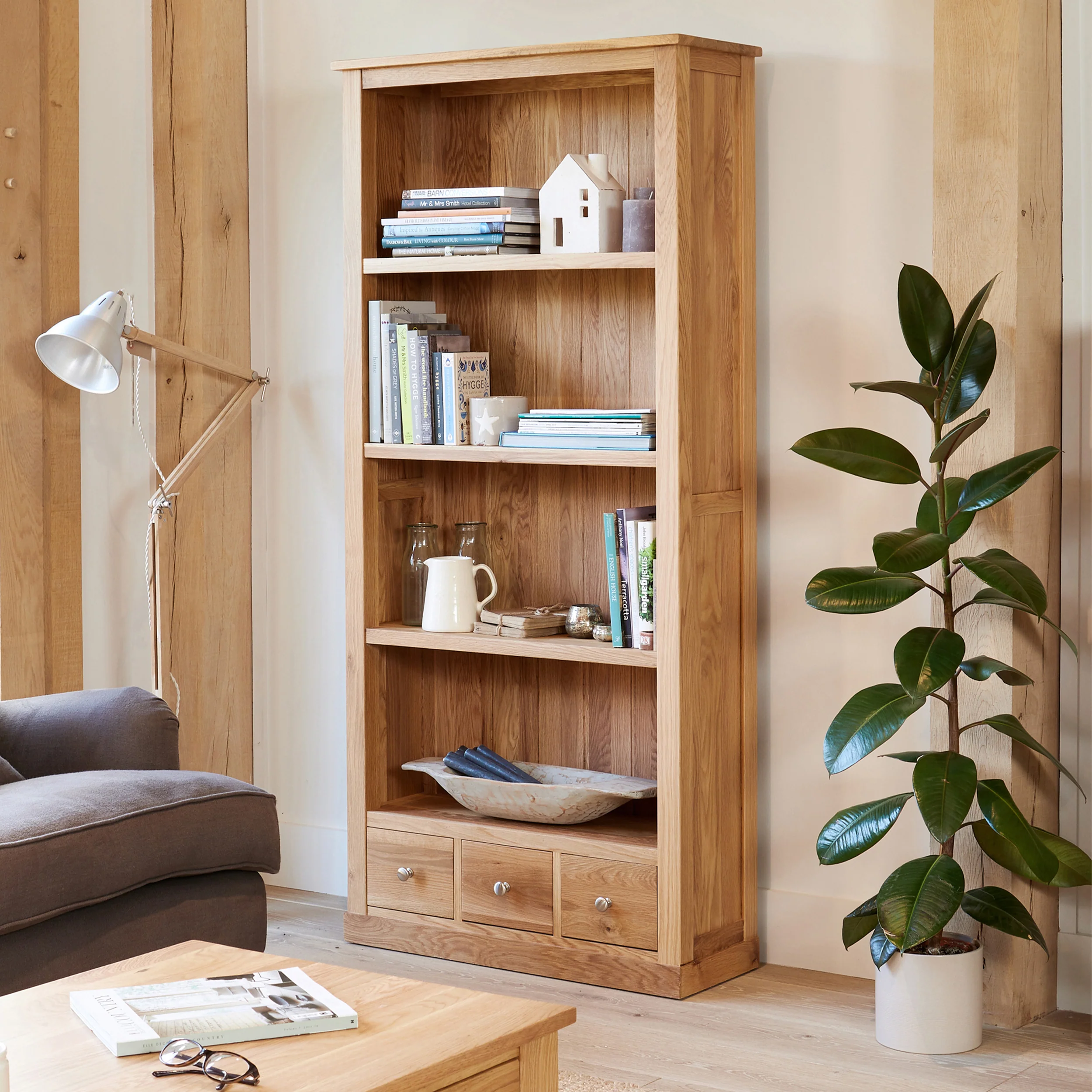Large 3 Drawer Bookcase Mobel - Image 3