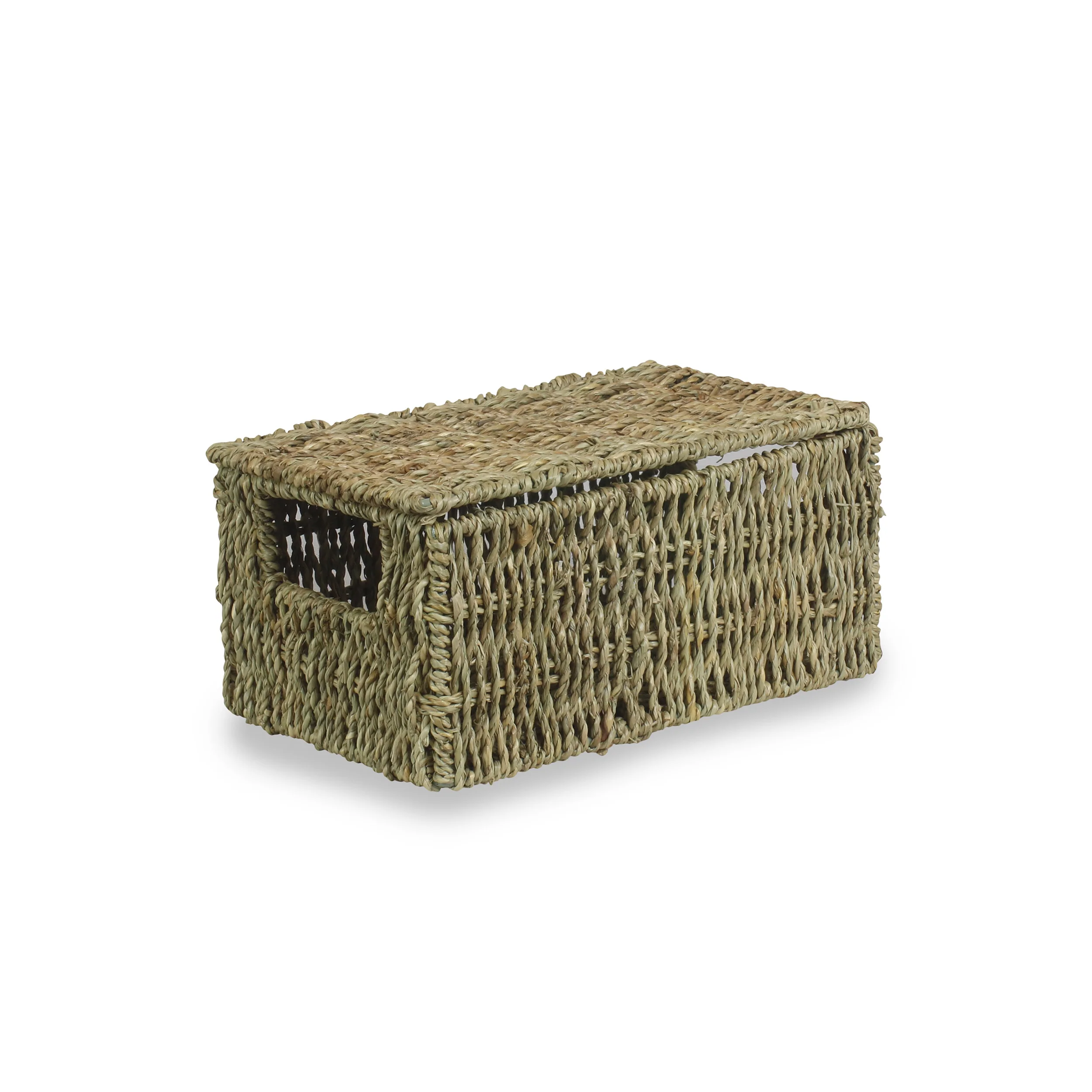 Lidded Seagrass Hamper- Mini - Image 2