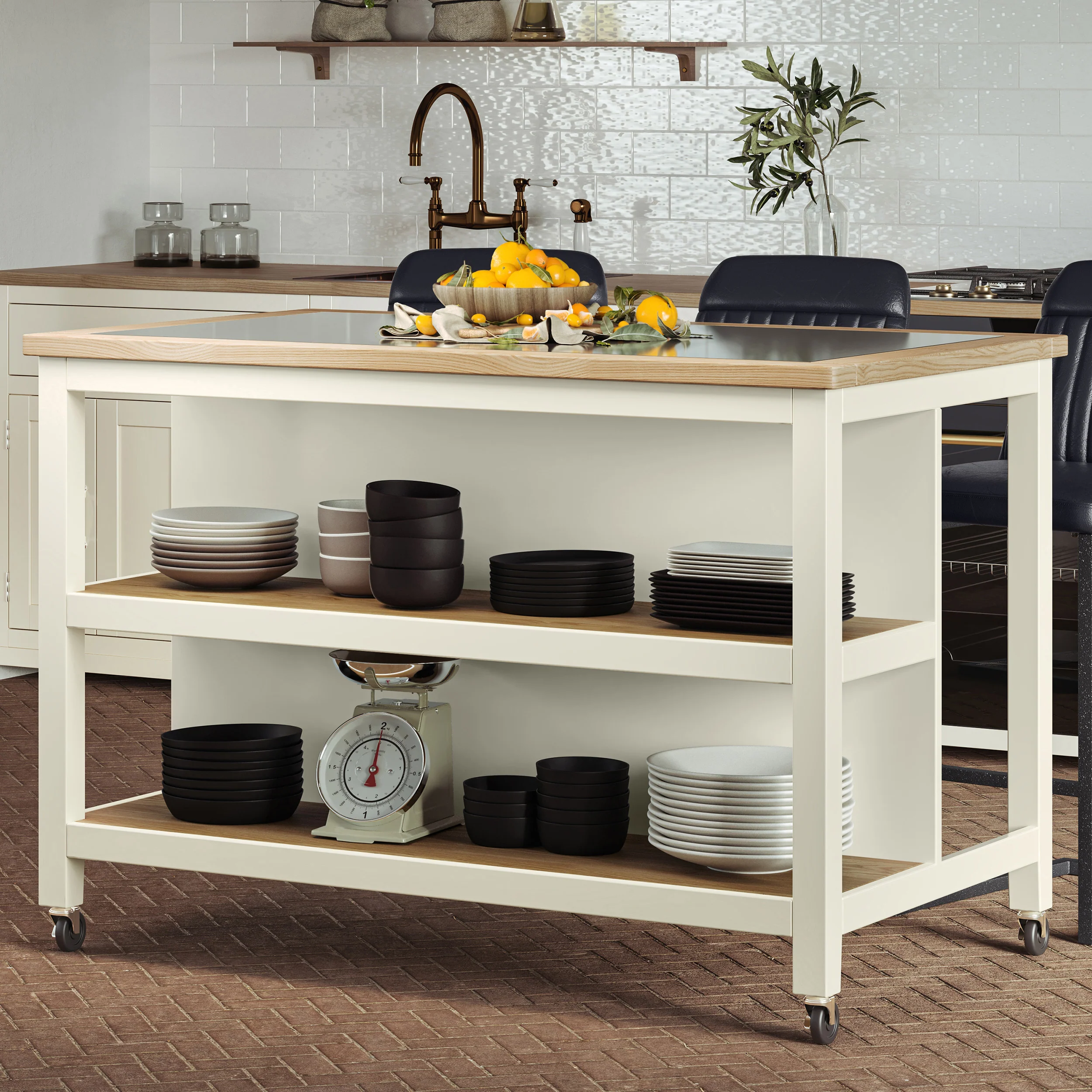Open Kitchen Island With Breakfast Bar - Image 5