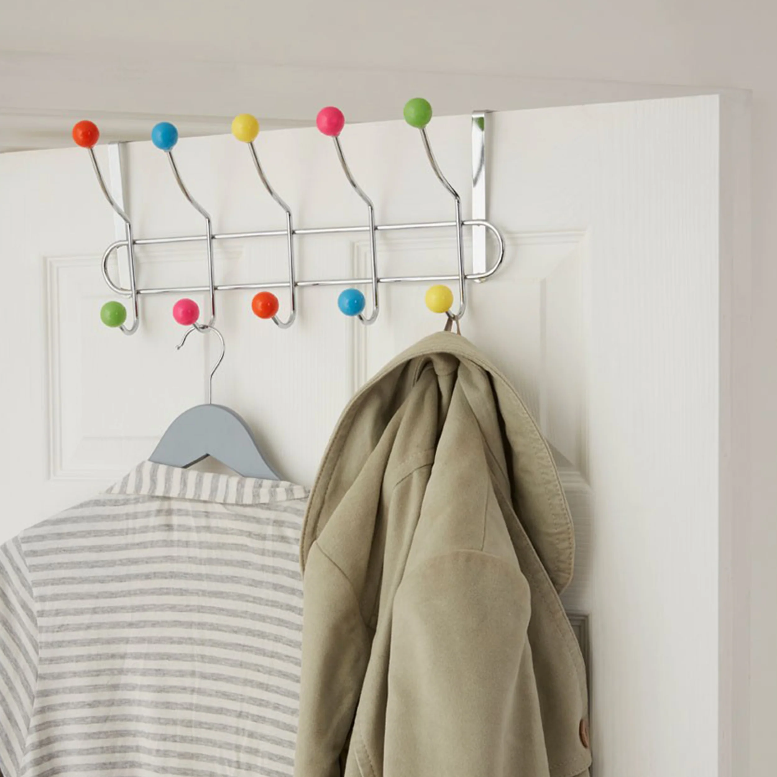 Over Door Multicoloured Coat Hook - Image 6