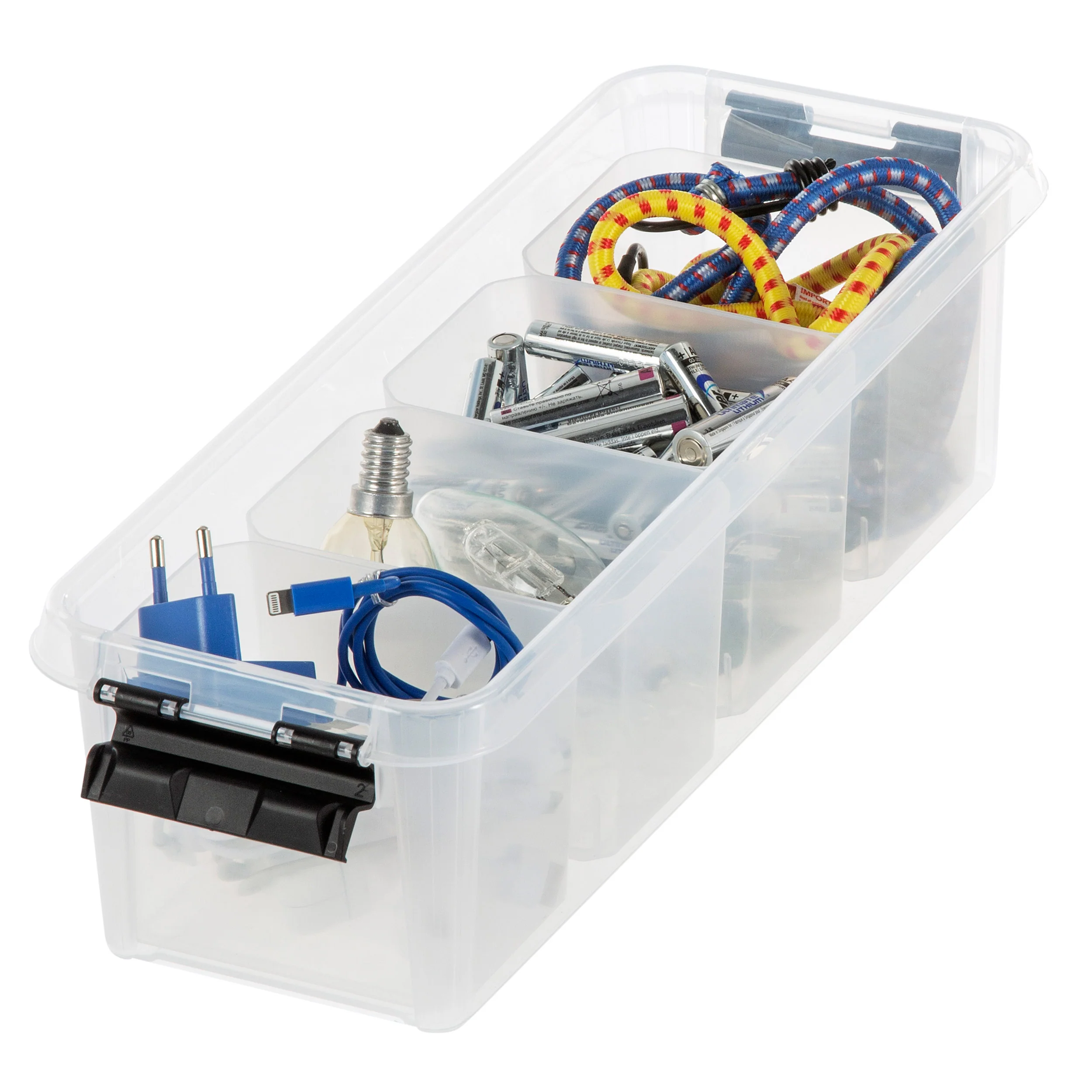 Plastic Storage Box With 4 Inserts - Image 3