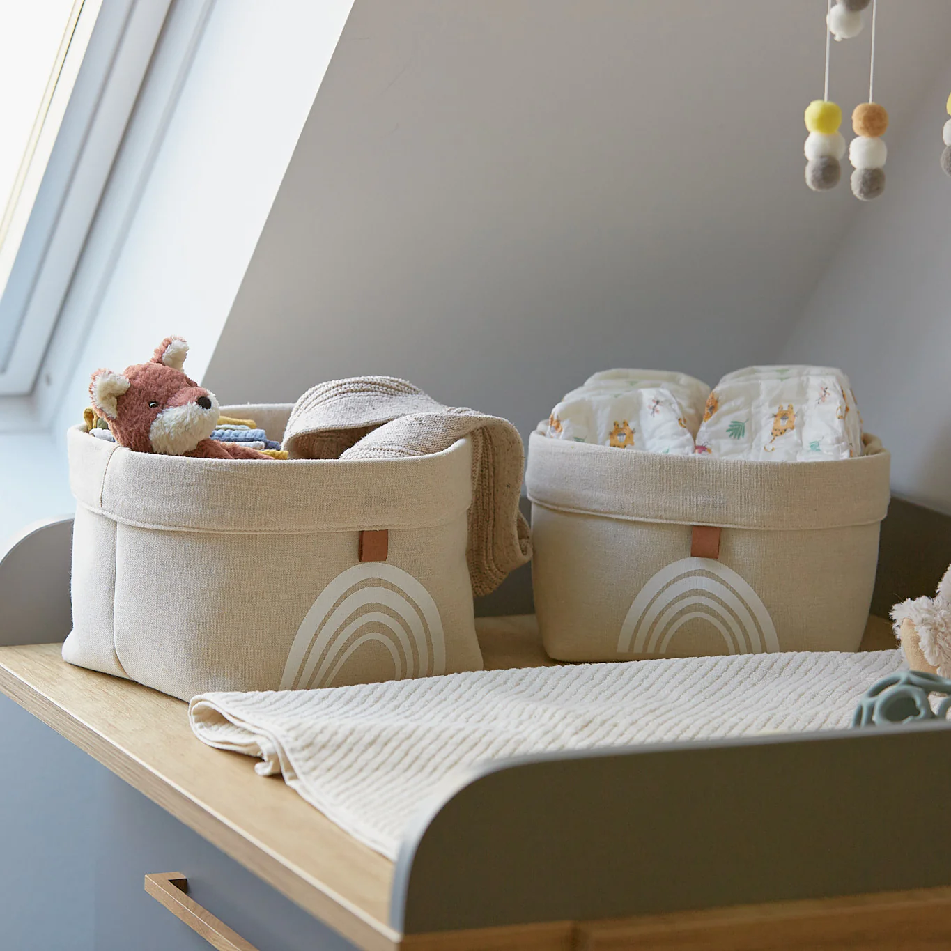 Rainbow Storage Basket Set Of 2 - Image 4