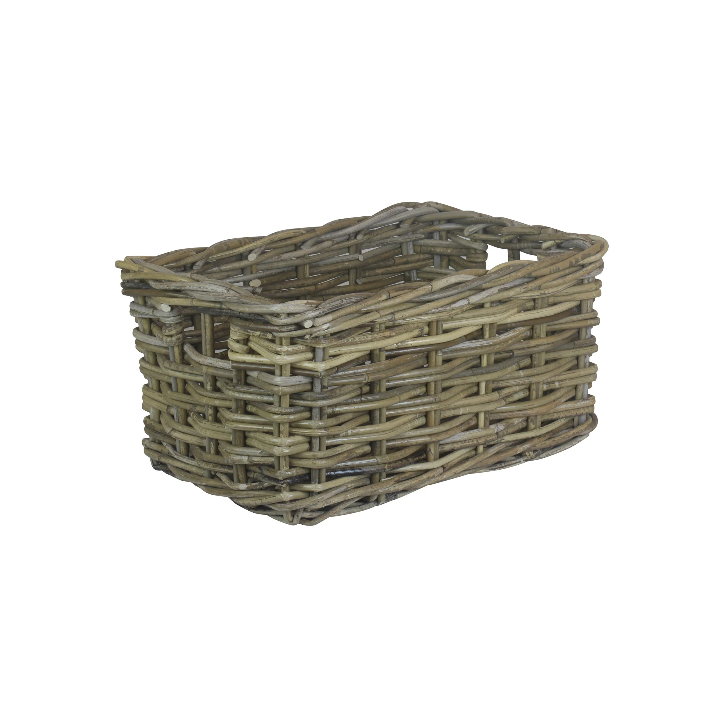 Rectangular Grey Rattan Pantry Basket Medium - Image 3