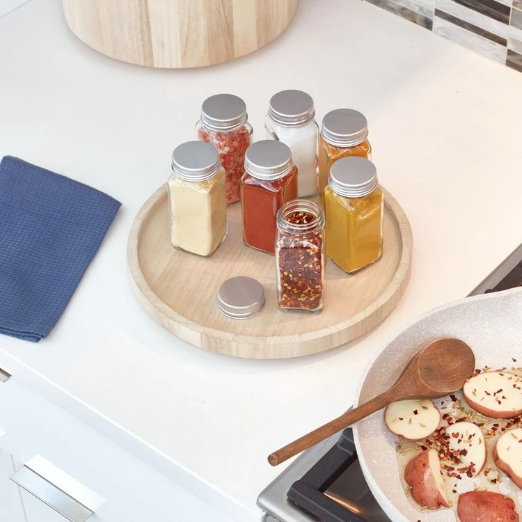 Wooden Rotating Cupboard Organiser - Image 4