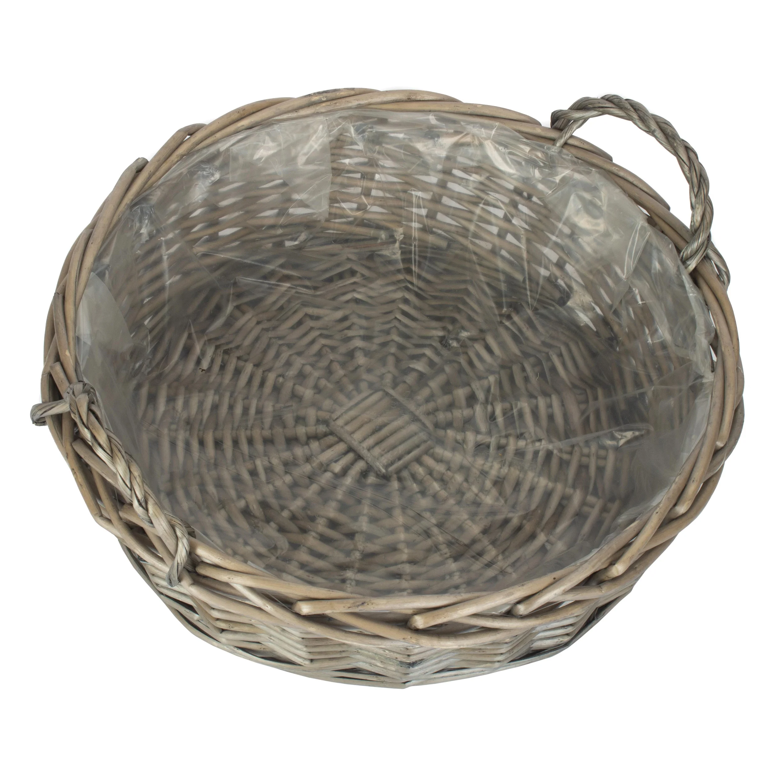 Round Willow Display Tray With Plastic Lining - Image 5