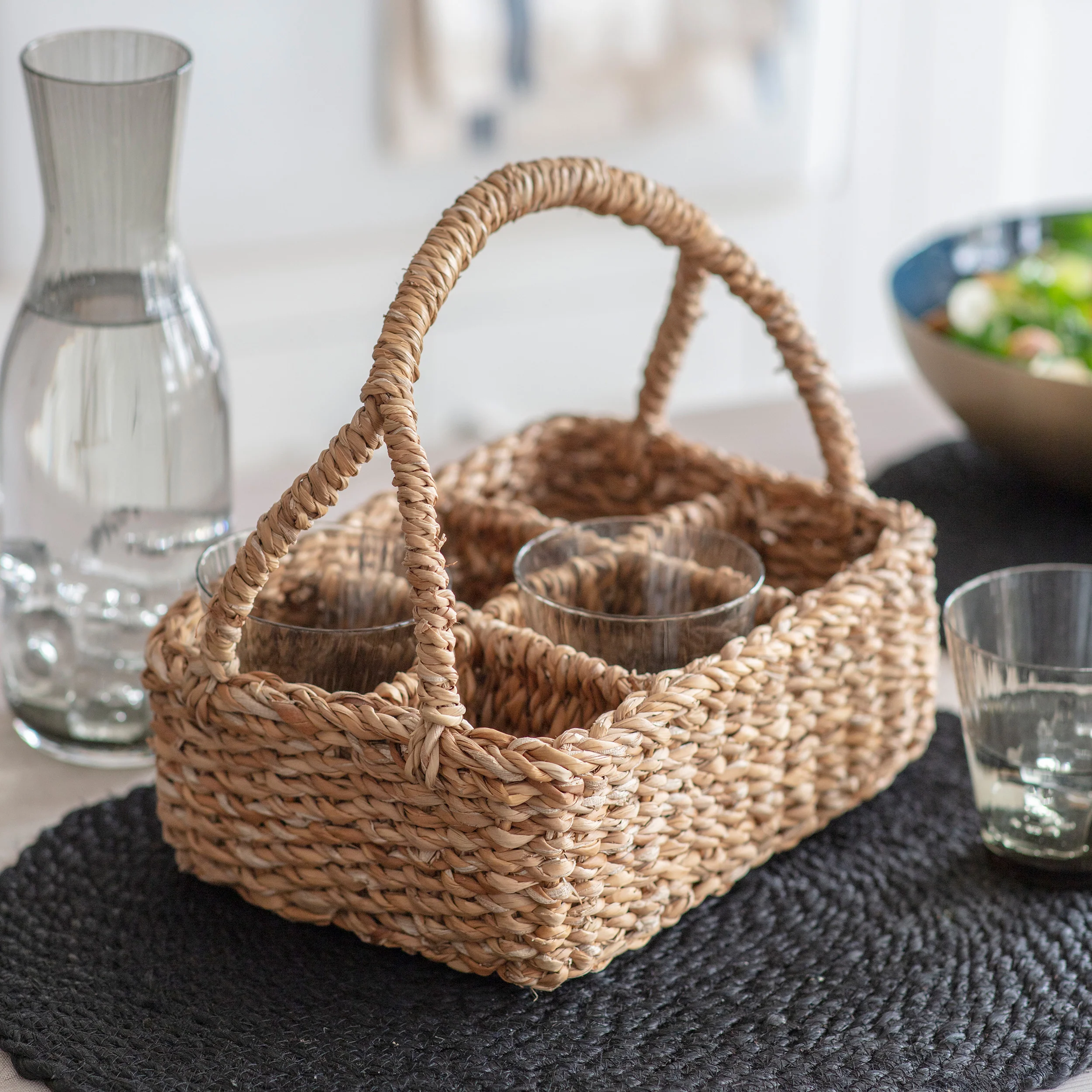 Seagrass Glass Carrier Brading - Image 3