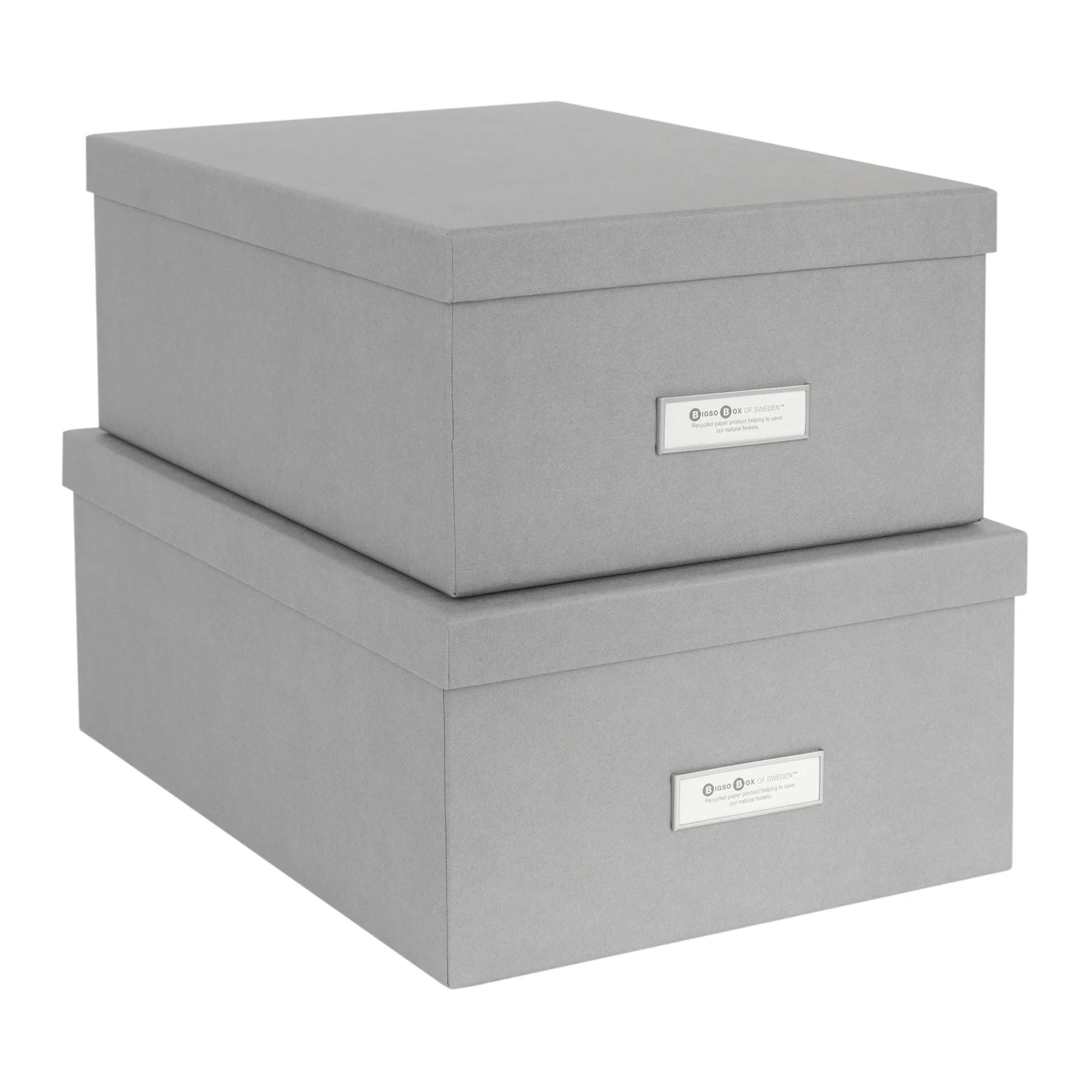 Set Of 2 Fibreboard Storage Boxes - Ulrika - Image 3