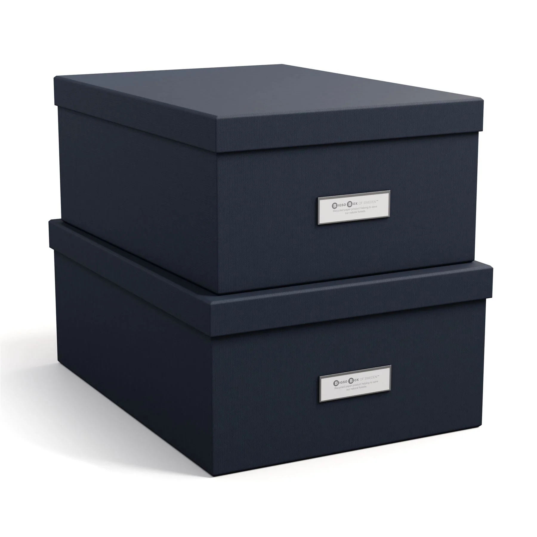 Set Of 2 Fibreboard Storage Boxes - Ulrika - Image 6