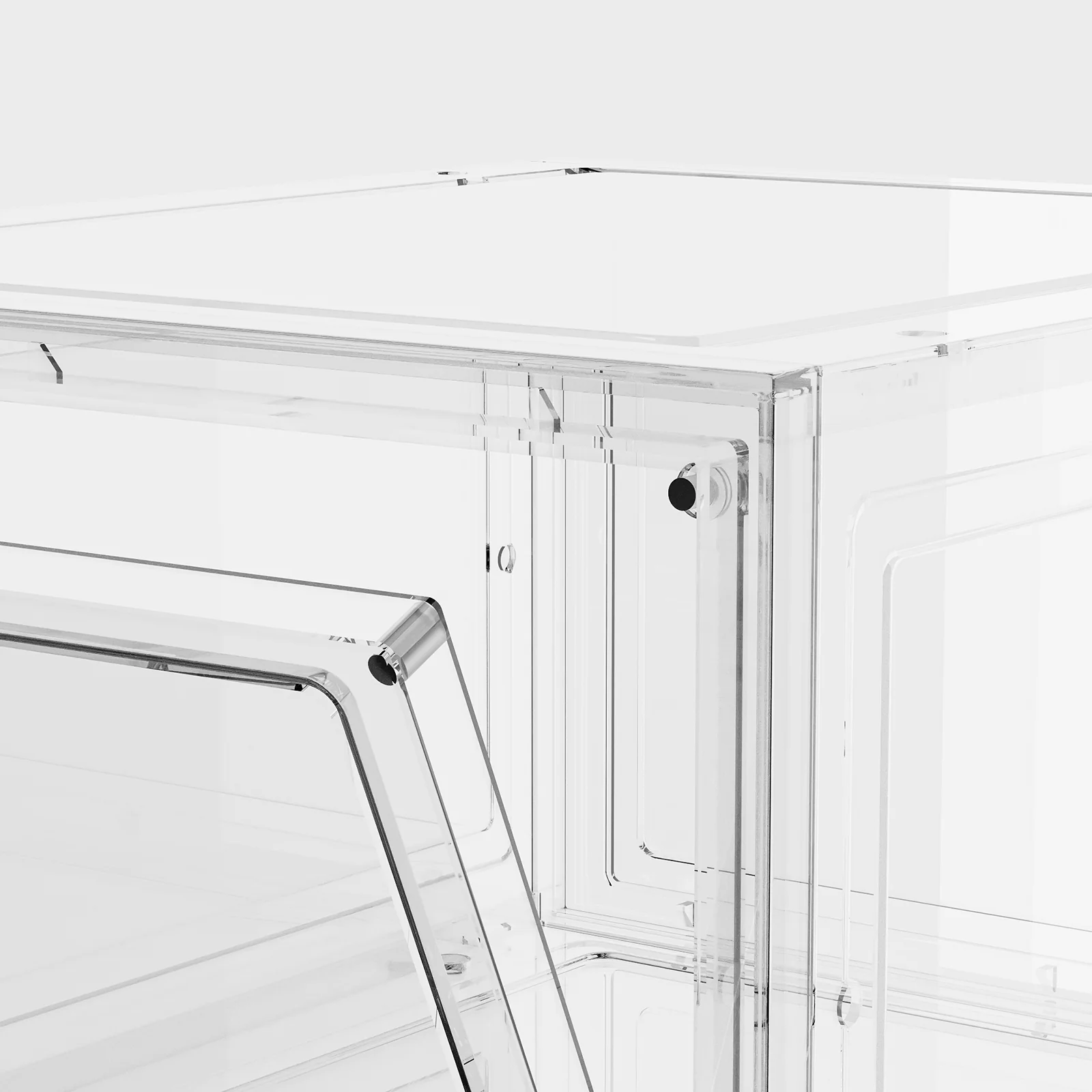 Stackable Clear Shoe Storage Boxes - Image 4