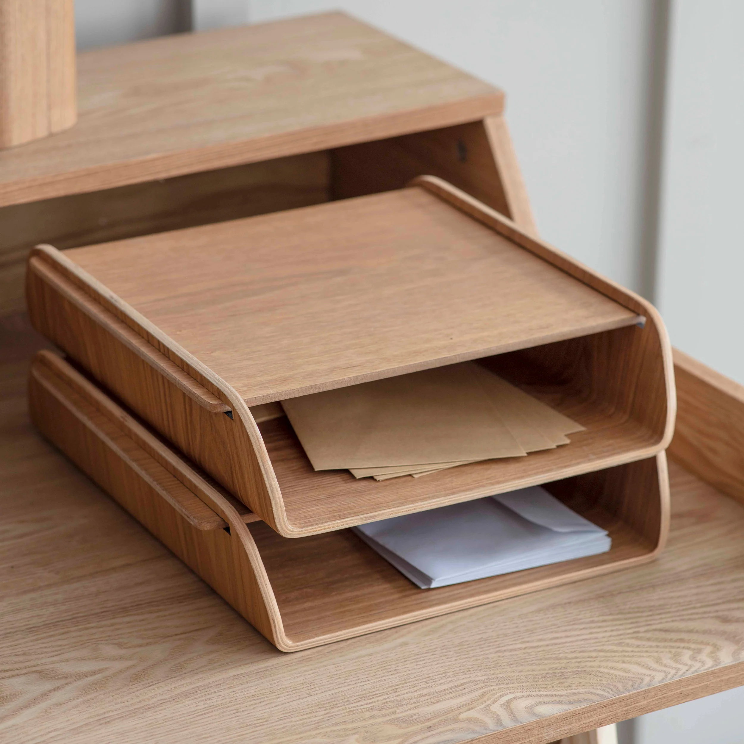 Stackable Desk Organiser- Brushfield - Image 3