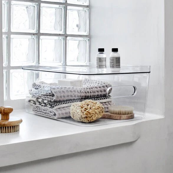 Large Clear Stacking Lidded Fridge Storage Box - Image 8