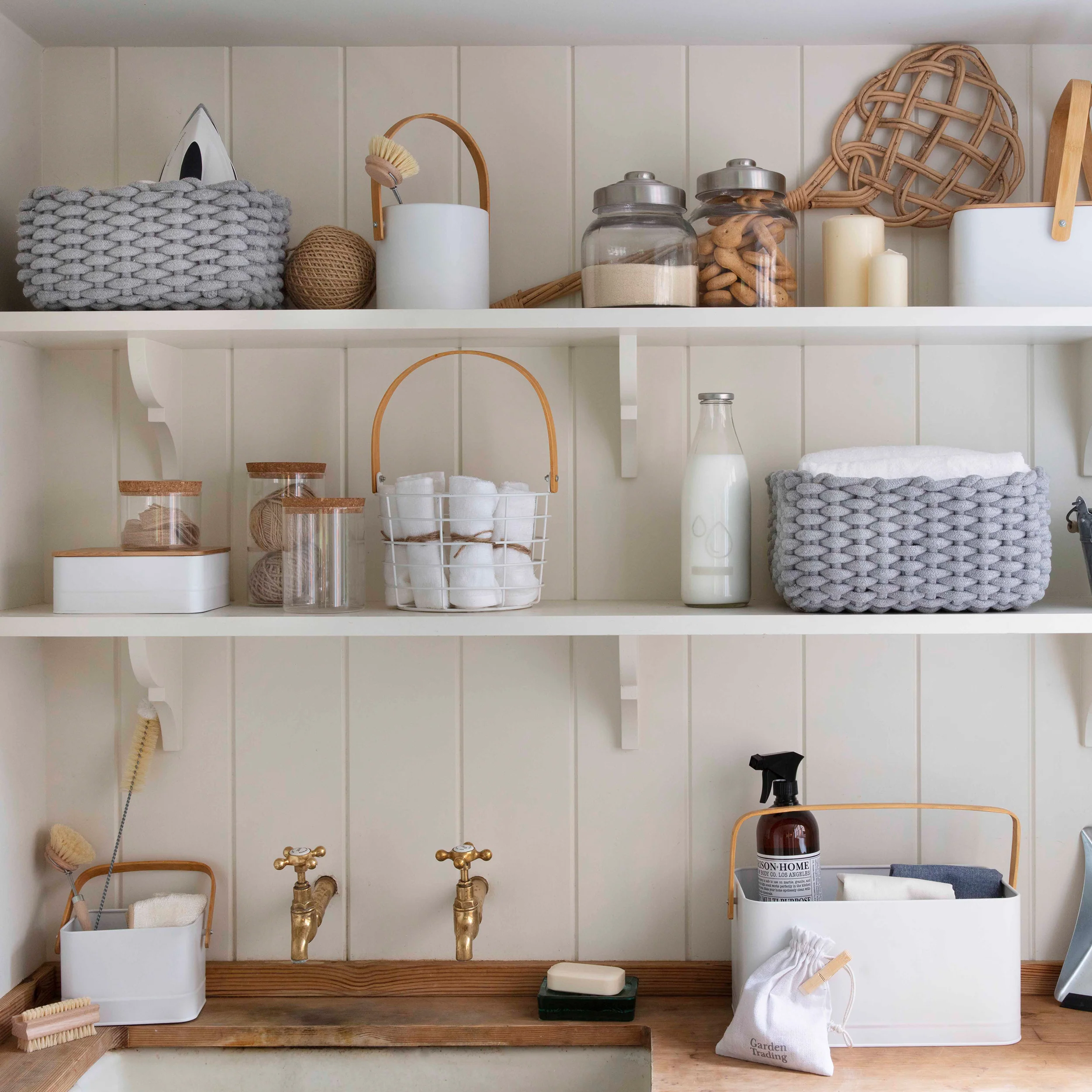 Storage Box With Bamboo Lid- Portland - Image 3